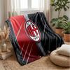 AC Mailand Thema Decke Weiche Flanelldecke Plüsch Überwurfdecke Gemütliche Sofa Bettdecke für Heimdekoration