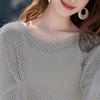 Mocana Women's Minimalist Crew Neck Loose Knit Sweater
