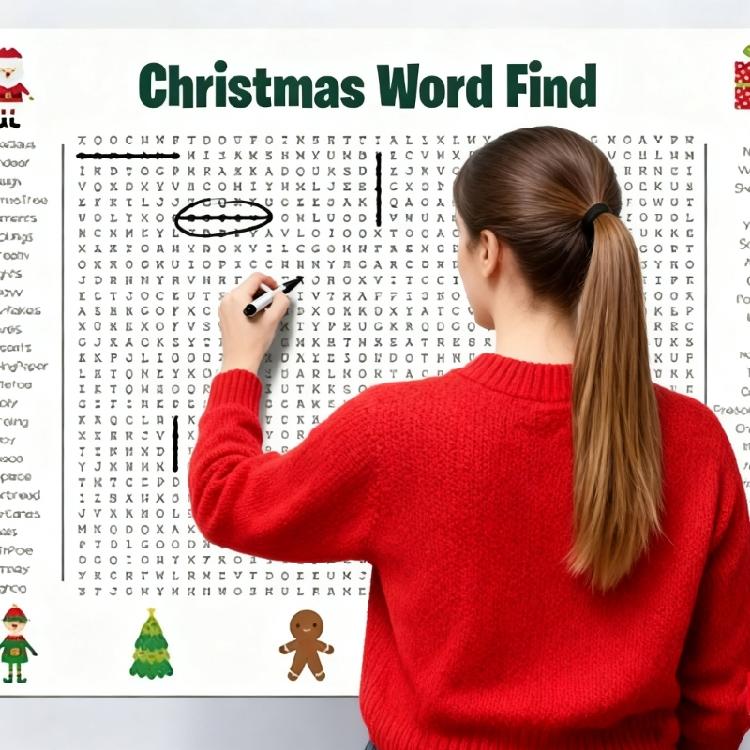 Jumbos Thanksgiving Word Search Poster Wall Game,Funny Interactive Holiday Party Activity for Classroom Family Party