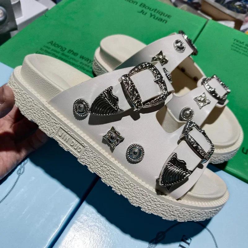 

Модная женская обувь 2025 Новые женские шлепанцы-гладиаторы Летняя горячая распродажа Плоские сандалии для ходьбы Пляжные сандалии на платформе Слингбэки Вьетнамки Слайды 35 бежевый