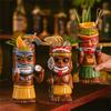 Creative Island Inspired Cup Whimsical Island Style Glass Cocktail Glass Hawaiian Party Tiki Mugs Drinkware for Parties