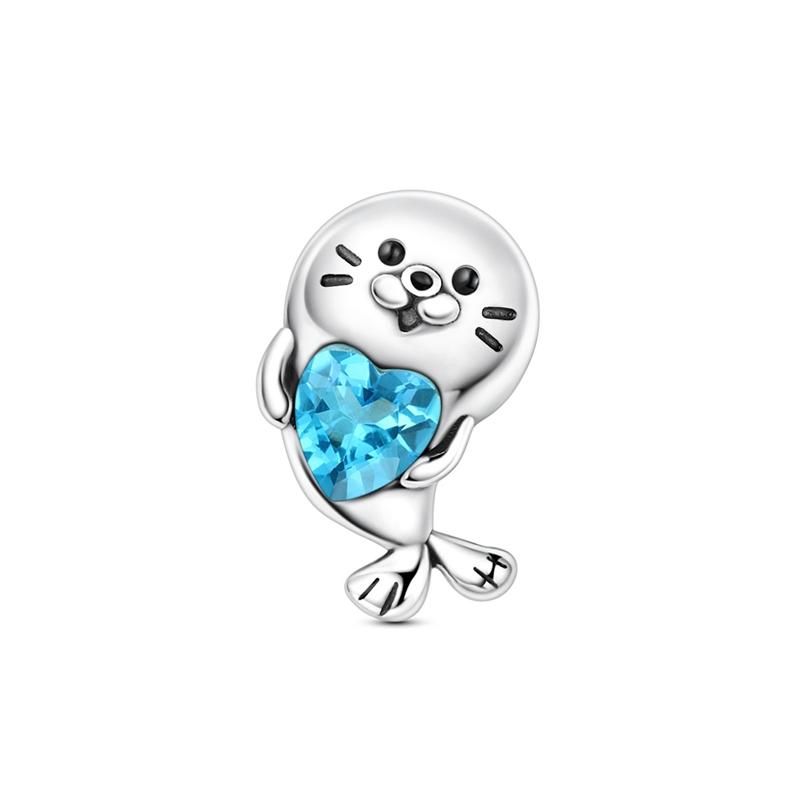 Original 925 Sterling Silver Charms Bead Heart Cat Dog Balloon Bead Fit Original Bracelet For Women DIY Accessories Jewelry Gift
