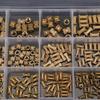330 Stück M2 M3 M4 M5 Rändel-Einsatzmuttern Wärme-Einpressmuttern für Kunststoff- und 3D-Druckkomponenten