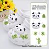 Süße Panda PVC Schuhanhänger - Weiches Gummi Dekorative Crocs Schnallen für Personalisierte DIY Passende