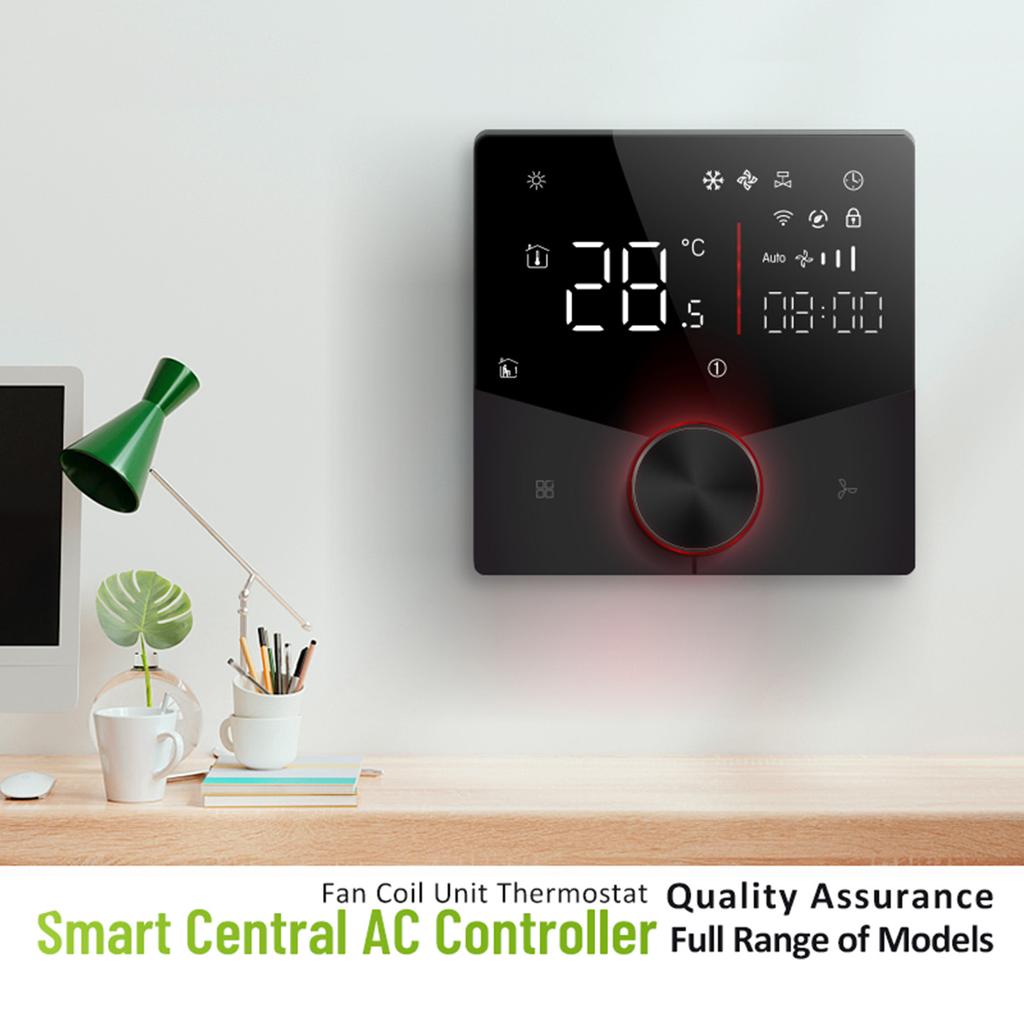 2 Pipe Conditioning Control Panel Digital Display Central HVAC Controller 5+2 6 Periods Programmable