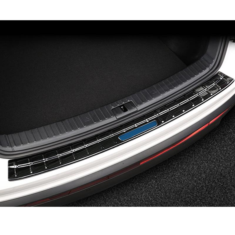 Car Outside Rear Back Stick Bumper Trim For Skoda Kodiaq 2017 2018     Outside Scuff Sill Trunk Plate Pedal 1PCs