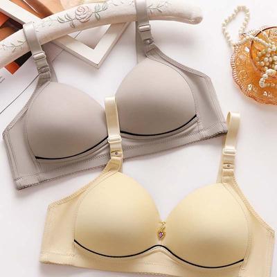 Women's Sexy Plus Size Bra Wireless Comfortable Lightweight Breathable Gather Women's Underwear Together Thin Cup Smooth Bra