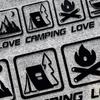 Love Camping, Love Life. Car Sticker Decoration Waterproof For Window And Bumper Stickers Of Cars, Trucks And Motorcycles