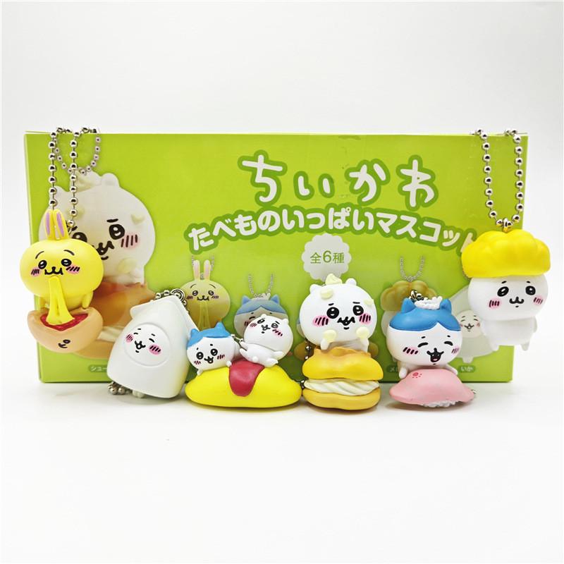 

Самоироничный ПВХ Милый Медведь Японская Кухня Брелок Миниатюрные Игрушечные Фигурки Набор