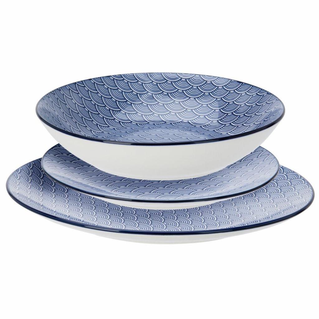 Zestaw Obiadowy 18-Elementowy Nordic Blue