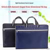 Oxford Cloth Large Capacity Zipper Briefcase - File Tote & Computer Bag