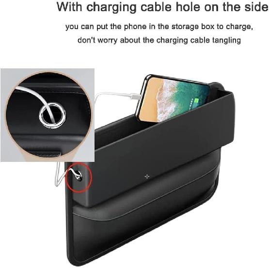 JUSHACHENGTA 2er-Pack Autositz-Lückenfüller, multifunktionaler Autositz-Organizer und -Aufbewahrung, Autozubehör, Sitze, Auto, verstellbarer Lückenfüller für