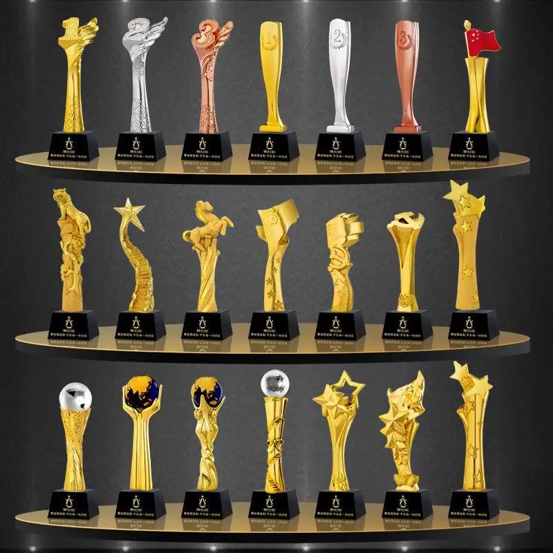Creative Electroplated Resin Trophy, Crystal Base , Dance , Music , Sports, Competition Awards, Customized, Home Decoration, 1Pc
