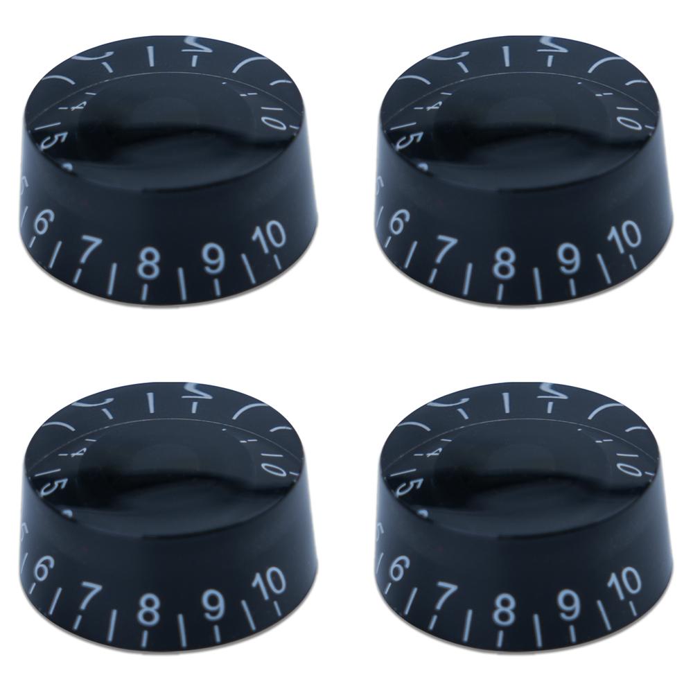 4pcs Guitar Volume Knobs Top Hat Knobs Speed Volume Tone Pedal Control Knobs for Electric Guitar Bass 29 Colors