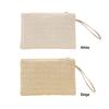 Fashion Women Bohemian Woven Clutch Wristlet Bag Summer Beach Handbags Purse