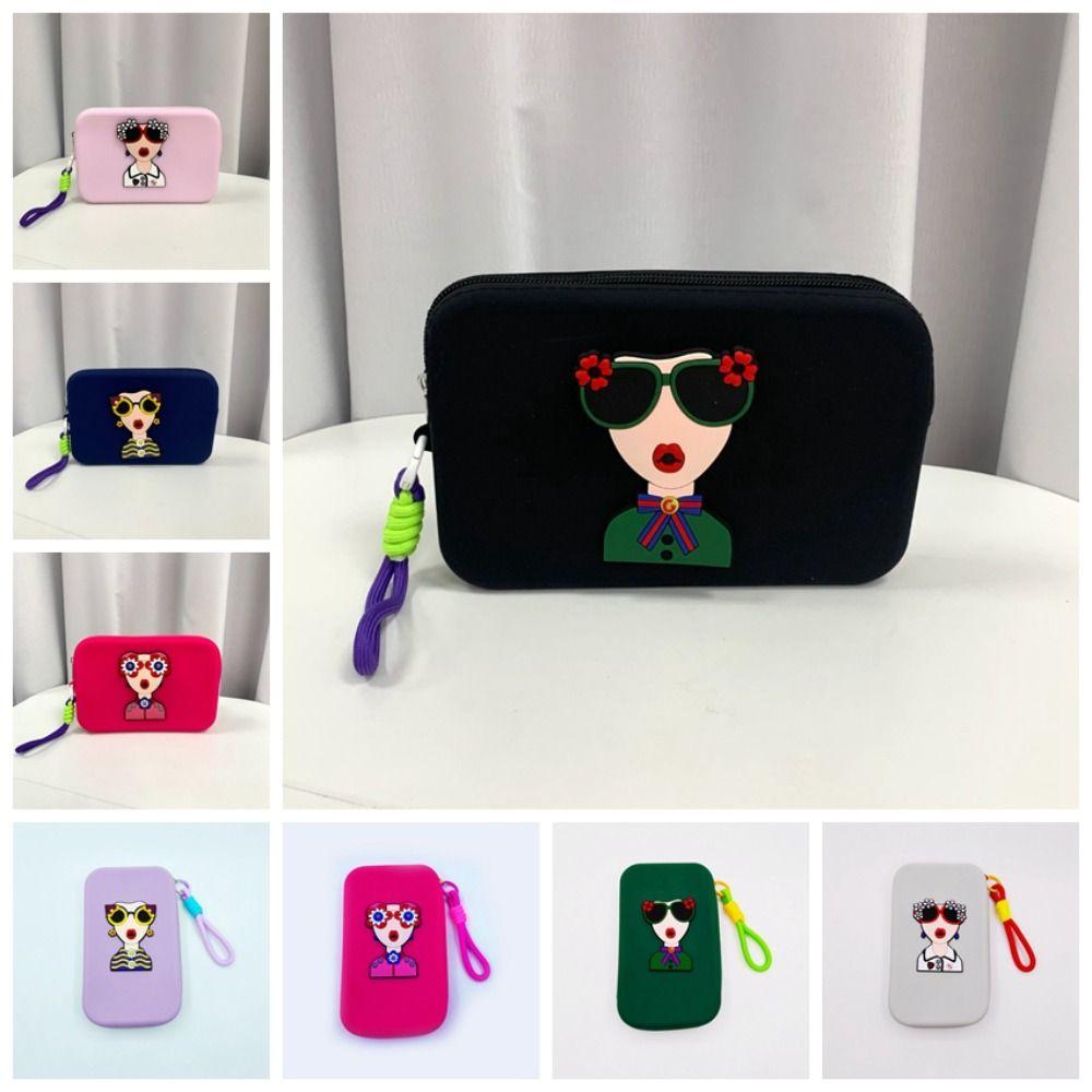 Anti-lost Modern Lady Storage Bag Lightweight Cartoon Phone Bag Waterproof Makeup Pouch  School