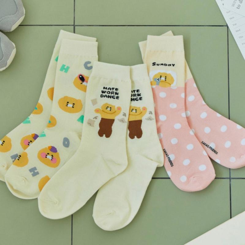 KAKAO FRIENDS Daily Socks Sunday_Chunshik