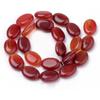 Fashewelry 20pcs Natural Carnelian Gemstone Beads 18x13mm Flat Oval Healing Crystal Loose Stone Beads for Jewelry Necklace Bracelet Earring Craft,