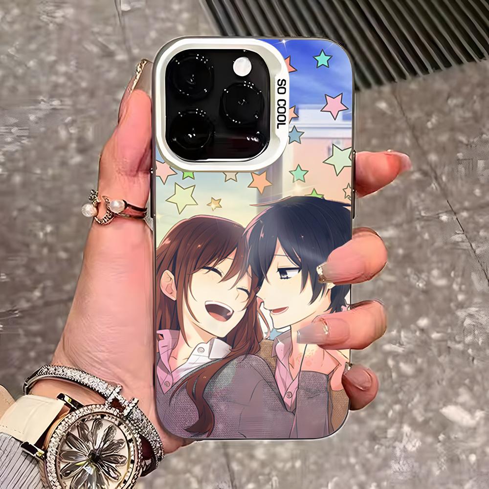 Anime Horimiya Phone Case For IPhone 17 Pro Max 16 Pro Max 15 14 13 11 12 Mini Xs X Xr 7 8 Plus Se Color Silver Cover