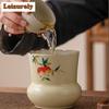 400ml ručně malované granátové jablko Jianshui mycí šálek miska čajové zbytky kbelík čajový odpadkový koš Chaxi čínský čajový set ozdoby