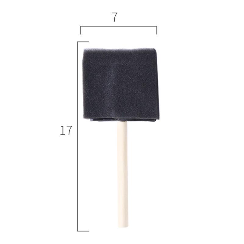 Children's Wooden Handle Mushroom Sponge Paintbrush for Art and Graffiti