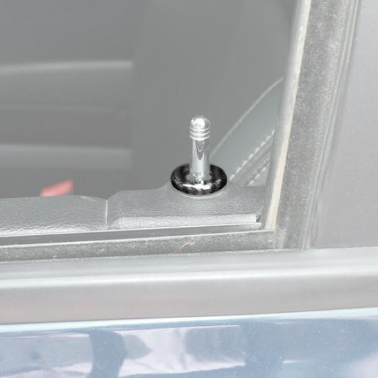 For Dodge Ram 1500 2010-2025 Carbon Fiber Door Lock Pin Cover Decor Trim Bezels