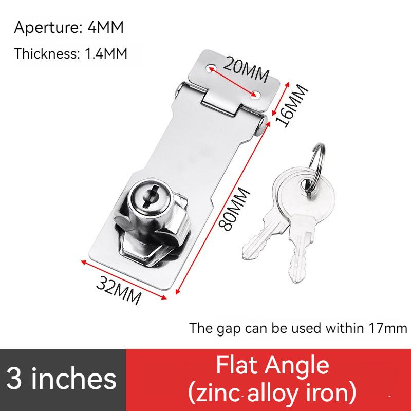 

1/2PCS 3 Punch-free With Lock Drawer Locks Letter Box Locker Double Door Cabinet Lock Office Cabinet Security Combination Lock