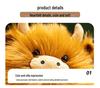 Fluffy Highland Cow Plush Toy - Round, Long-Haired Bison Doll for Kids