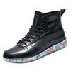 2025 Male Fashion Rain Boots Durable Waterproof Rubber Fishing Shoes Trendy Nude Boots Anti-skid Work Chef Shoes New Sneakers