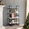 VidaXL 4-Tier Bookcase White 80x30x140 Cm Solid Pine Wood