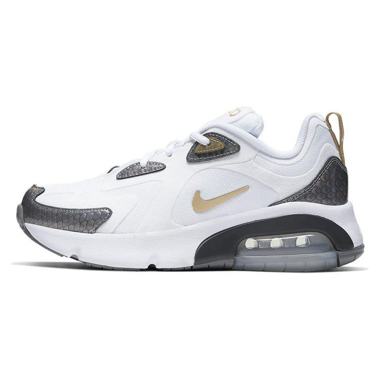 Nike Air Max 200 White Metallic Gold GS CQ4009-100