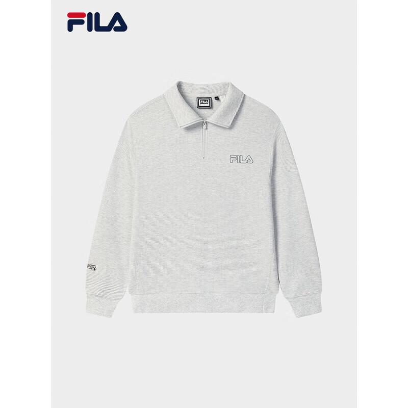 Fila Unisex Polo Collar Half-Zip Sweatshirt