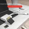2 In 1 OTG Card Reader Type C Lightning Dual Port To SD TF Memory Card Adapter For Laptop PC IPhone Cardreader No APP Requires