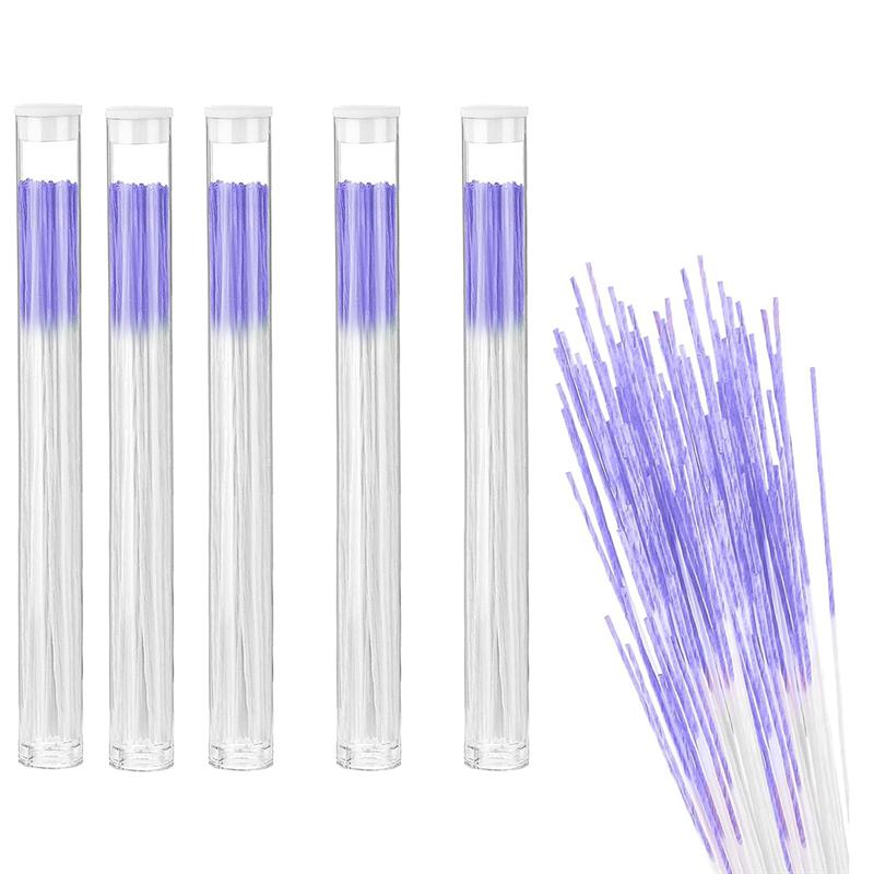 

300 Pcs Earrings Hole Cleaner, Piercing Cleaner Floss Disposable Earring Hole Cleaner Floss Ear Care Cleaning Tool Purple