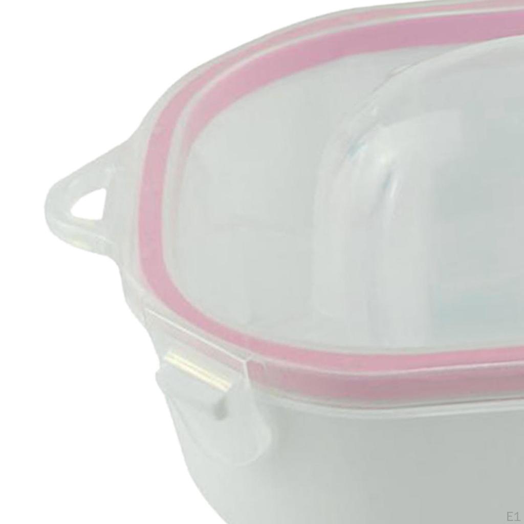Nail Soaking Bowl Manicure Professional Acrylic Double Layer Accessories Soaker Tray Dip Powder