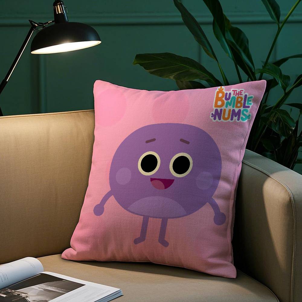 Bumble Nums Bescheidener Kissenbezug Kurzer Plüschdruck Kissenbezug Quadratische Wurfkissenbezüge Sofa Heimdekor