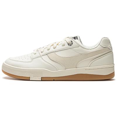 Li Ning Zheng Rong Synthetic Leather 92S Comfortable Versatile Non-Slip Wear-Resistant Low-Top Skate Shoes Men Sneakers Beige AEPU037-4