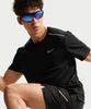 Nike Miler Dry-Fit Uv Protection Short Sleeve Running Top M - Black / If2083-010