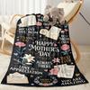 Mom's Heart And Love Blanket Suitable for Sofas,travel, Living Rooms Also a Good Gift for Friends and Family Suitable for All Seasons.