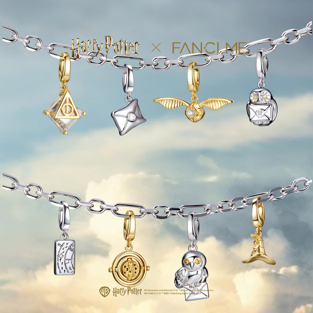 Official x Harry Potter Collaboration School Acceptance Letter Charm Free Harry Christmas Gift Necklace, Unisex, Hanging, Silver, Potter, Halloween,