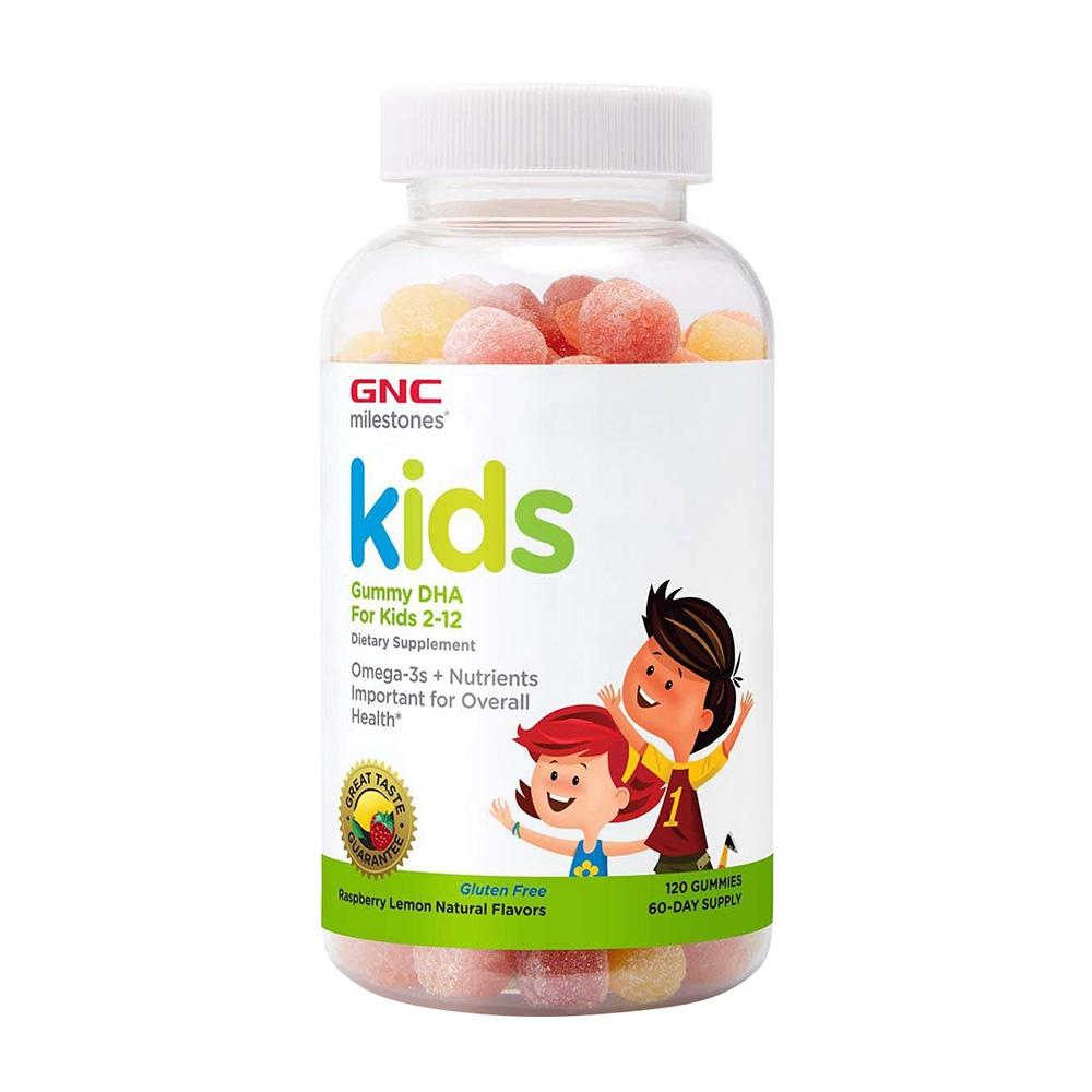 Milestones Kids Gummy DHA Raspberry Lemonade Natural Flavors, 120 Gummies