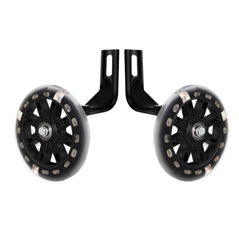 1Pair Bikes Mutes Flashs Auxiliary Wheel Practice Stabilizers Bikes Auxiliary Wheel