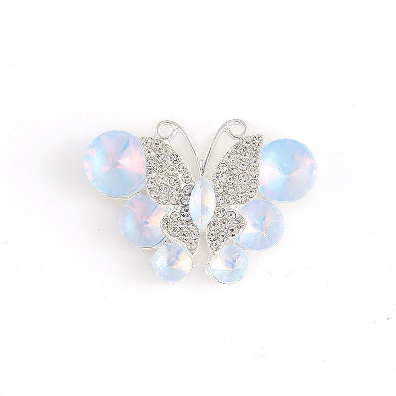 Alloy Stained Glass Butterfly Mocha Drill Disc Butterfly Jewelry Accessories Hair Accessories Bags Accessories