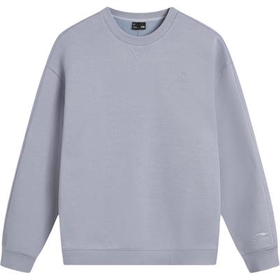 Li Ning Sports Lifestyle Series Fleece Crewneck Letter Sweatshirt Unisex Sweatshirt AWDVF71-2