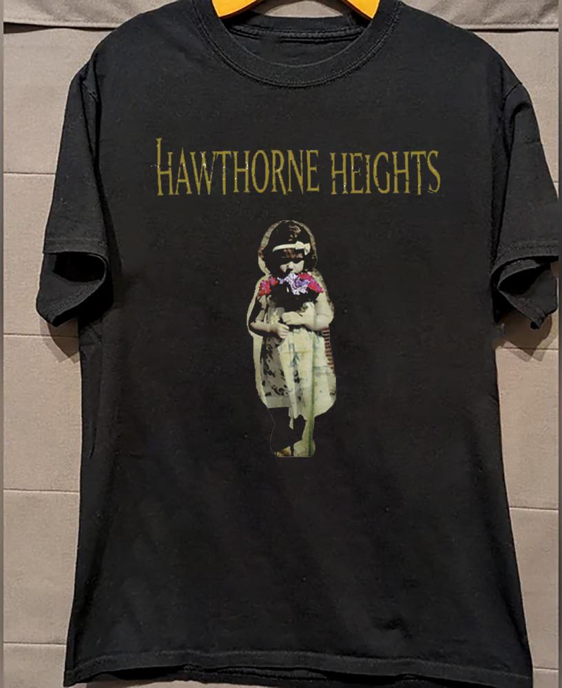 Hawthorne Heights The Silence in Black and White  T Shirt Black All Size FF191 Unisex T-Shirt L