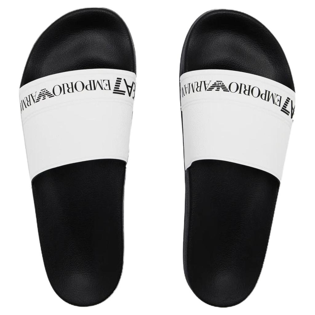 Emporio Armani EA7 Round Toe Slip-On Swimming Beach Sandals Unisex Sandals White 7X000110AF15128FC079