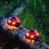 Marienkäfer Garten Statue Licht Solar Power Outdoor LED Dekorative Lampe Schmiedeeisen Landschaft Hof Licht