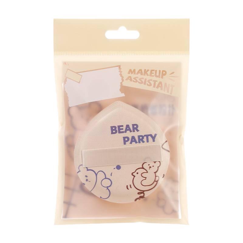 Bear Cub Marshmallow Cushion Puff: Super Soft, Non-Absorbent Makeup Sponge for Dry and Wet Use
