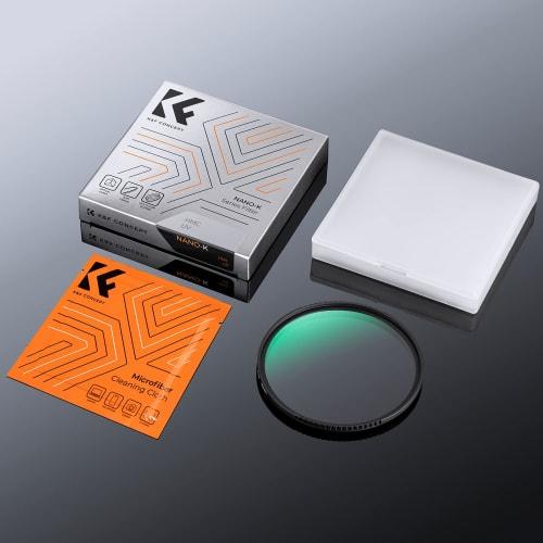 K&F Concept 67mm MCUV Filter Lens Protection Filter High Transmittance 18 Layer Coating UV Protection Optical Glass Thin Frame Lens Protection 1 Clean