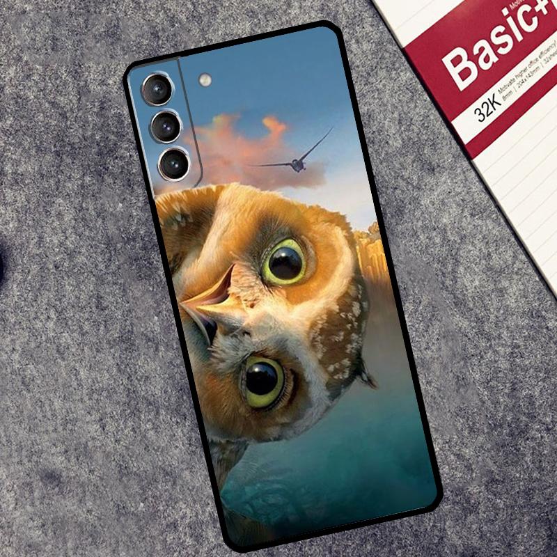 Animal Owl Case For Samsung Galaxy S25 S26 Ultra S20 S22 S23 S24 Ultra S21 Plus S10 S25 FE Cover Coque